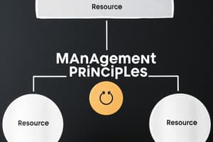 Management Principles Overview