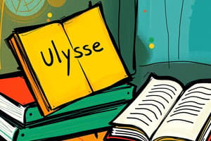 Ulysses Chapters 1-8 Flashcards