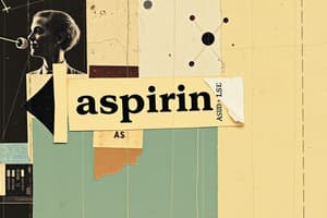 ASA (Aspirin) Flashcards