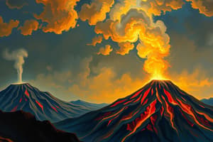 Volcanoes Flashcards