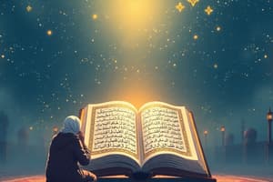 Essence of Holy Quran in Taraweeh Recitals