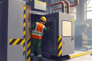 Machine Guarding and Manual Handling Quiz