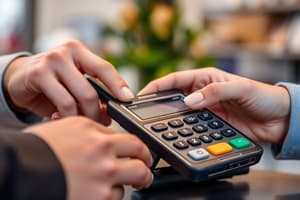 Payment Methods and Business Transactions Quiz