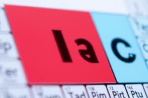 First 20 Elements of the Periodic Table