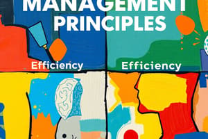 Management Principles Overview