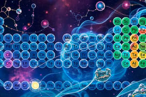 Inorganic Chemistry Overview