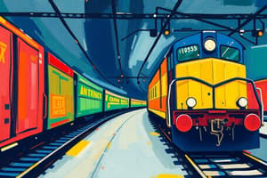 Railway Accounts Chapter III Quiz