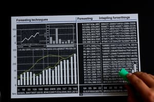 Statistics Sampling Methods and Forecasting