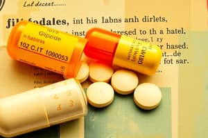 Diabetes Medications: Classifications and Instructions