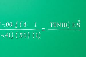 Polynomial Concepts Quiz