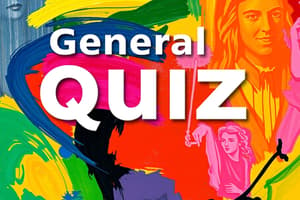 General Knowledge Quiz