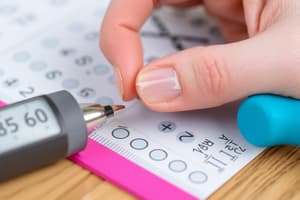 Midterm #1 Study Notes - Test Measurement