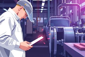 Manufacturing Process Changes and Inspections