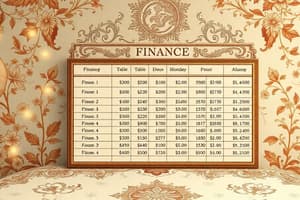 Chapitre 2 : Tableau de Financement du PCG