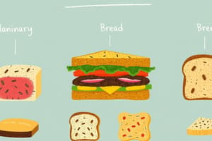 Sandwich Classification Chapter 3 Flashcards