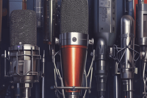 MIRA STUDIO - Microphone Models and Features Quiz