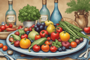 Mediterranean Diet and Prostate Cancer Risk