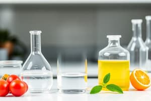 Nutritional Chemistry Basics