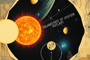 Formación y evolución del sistema solar