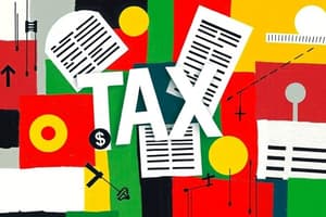 Advanced Taxation Overview