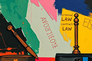 Law Basics Quiz - Criminal and Civil Law