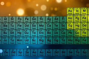 Chemistry: The Periodic Table & Electron Configuration