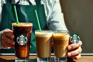 Starbucks Barista Training Flashcards