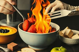 Cooking Techniques and Chemical Reactions