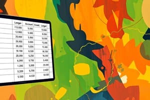 Accounts and Ledger Analysis