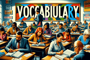 ELL3 - Vocabulary Building Exercise