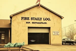 Fire Station Daily Log SOP S1201 R4