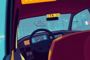 Taxi Vocabulary and Phrases