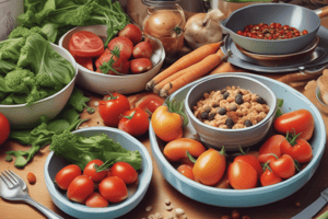 Nutrition and Food Preparation