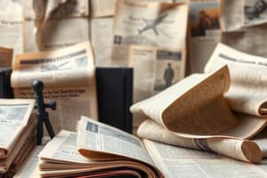 Journalism and Newspapers: Chapter 4