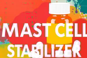 PharmExam2 Medications-Respiratory Medications: Corticosteroids & Mast Cell