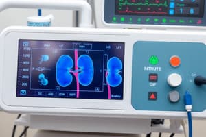 Kidney Dialysis Machine Functionality Quiz