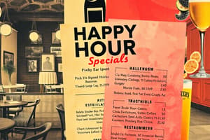 Happy Hour Specials