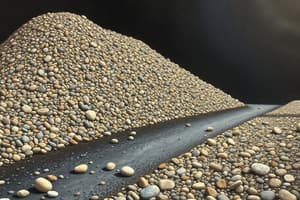 Aggregates in Cement & Asphalt Concrete