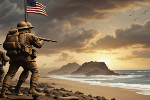 Reporting from Iwo Jima during World War II