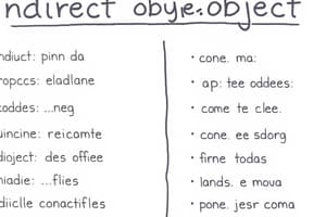 Indirect Object Pronouns Flashcards