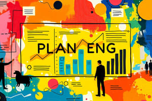 Entrepreneurship Planning: Key Steps