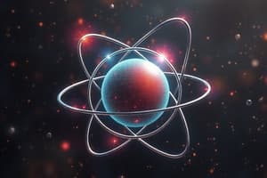 Atomic Theory and Models Quiz