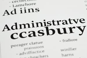 Vocabulario Administrativo y Social