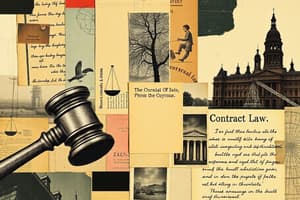 Essential Elements of a Contract