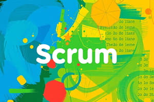 Méthodes Agiles et Scrum