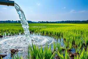 Off-Stream Water Uses in Agriculture and Industry