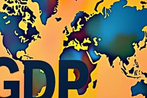 Economics Chapter 3: Gross Domestic Product