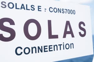 Understanding SOLAS Convention