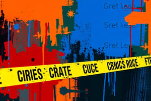 Crime Scene Photography Overview