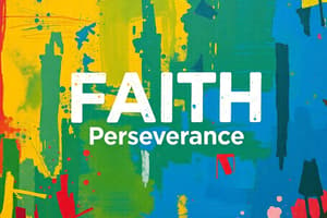 Faith and Perseverance